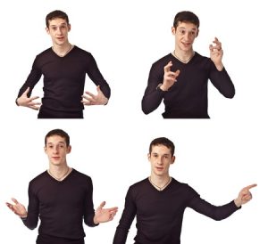 use of gestures in presentation